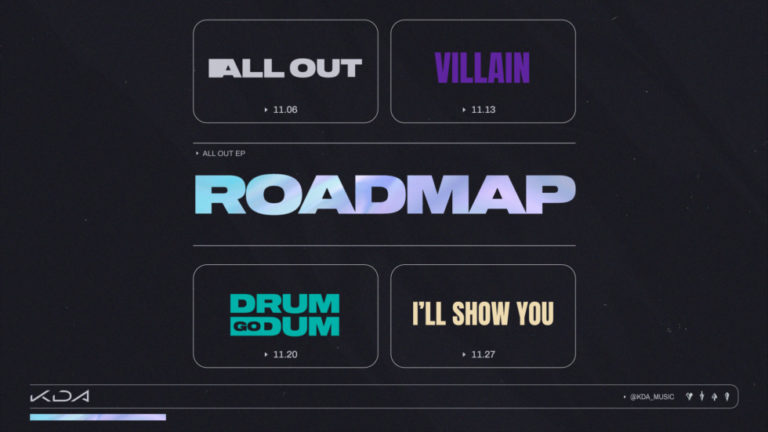 K/DA เปิดโรดแมปของ 3 เพลงที่เหลือของอัลบัม ALL OUT แล้ว