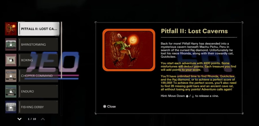 รวมเกมคลาสสิกทั้งหมดของ Activision ที่สามารถเล่นได้ใน Call of Duty: Black Ops Cold War 11 Pitfall 2