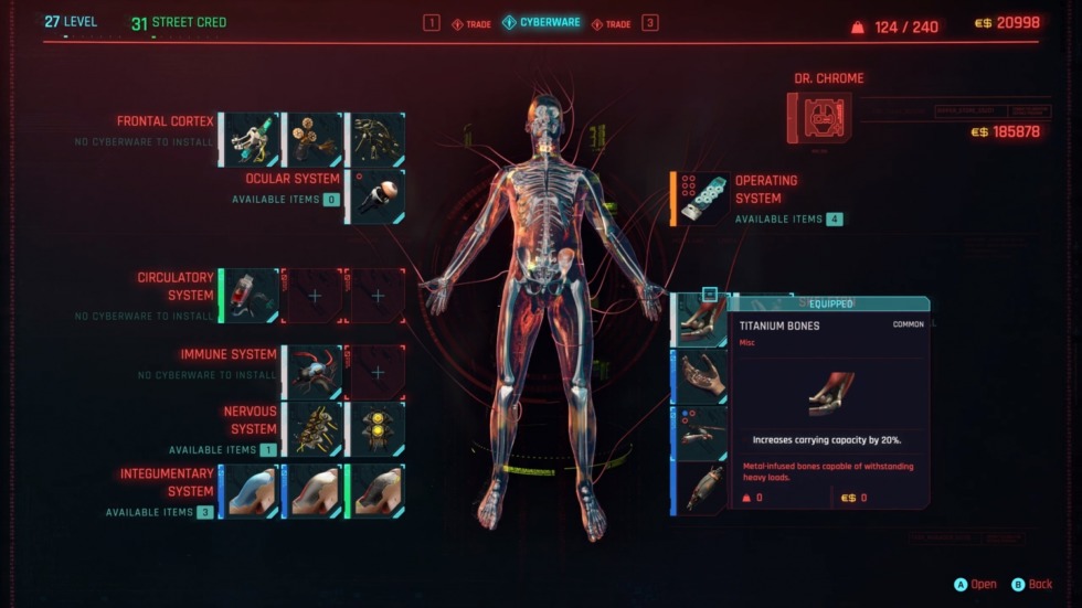 #THEBEST2020: ทำไม Cyberpunk 2077 ได้เข้าชิงสาขา Best RPG จาก GamingDose 3 76322 570 cyberpunk 2077 final skill trees and character stats revealed full