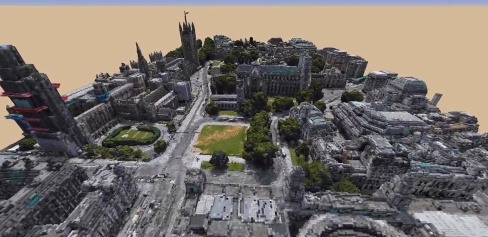 เกมเมอร์แปลงข้อมูลแผนที่ Google Earth พอร์ตลงเกม Minecraft ส่งผลลัพธ์ให้โลกเกมกลายเป็นเมืองขนาดใหญ่ 3 Google Earth