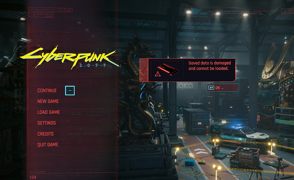 ผู้เล่น Cyberpunk 2077 พบ หากเซฟมีขนาดใหญ่เกิน 8 MB จะโหลดเกมกลับมาไม่ได้ 2 corrupt2