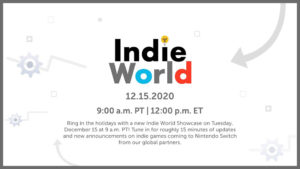 Nintendo Indie World เดือนธันวาคม 2020 งานเปิดตัวเกมอินดี้ของ Nintendo เตรียมออกอากาศ 15 ธันวาคมนี้