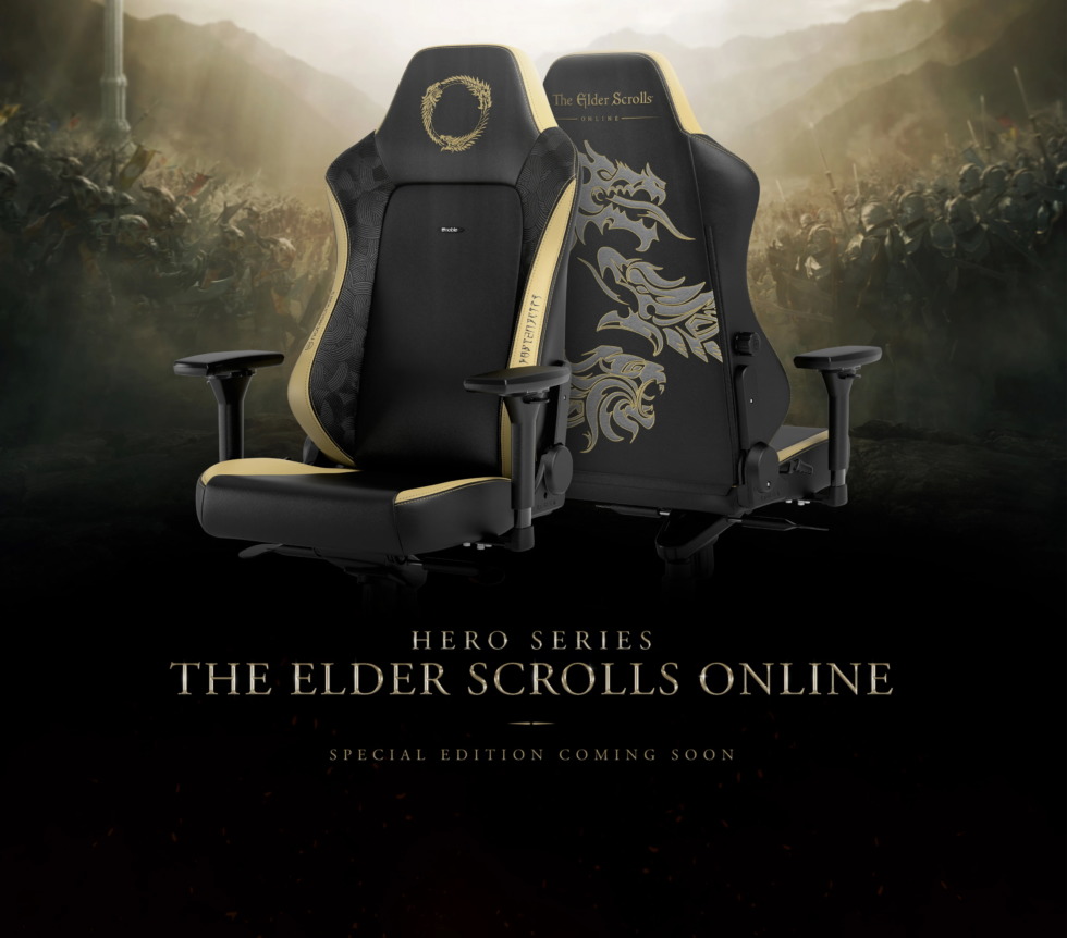 Noblechairs เปิดตัวเก้าอี้เกมมิ่งพิเศษ ตกแต่งด้วยลาย The Elder Scrolls Online เตรียมวางจำหน่ายเร็ว ๆ นี้ 2 ESO