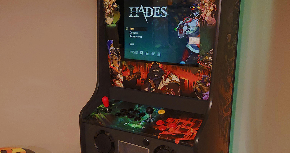 เกมเมอร์ผุดไอเดีย ทำตู้เกมสำหรับเล่น Hades ขึ้นมาโดยเฉพาะ 1 hades arcade