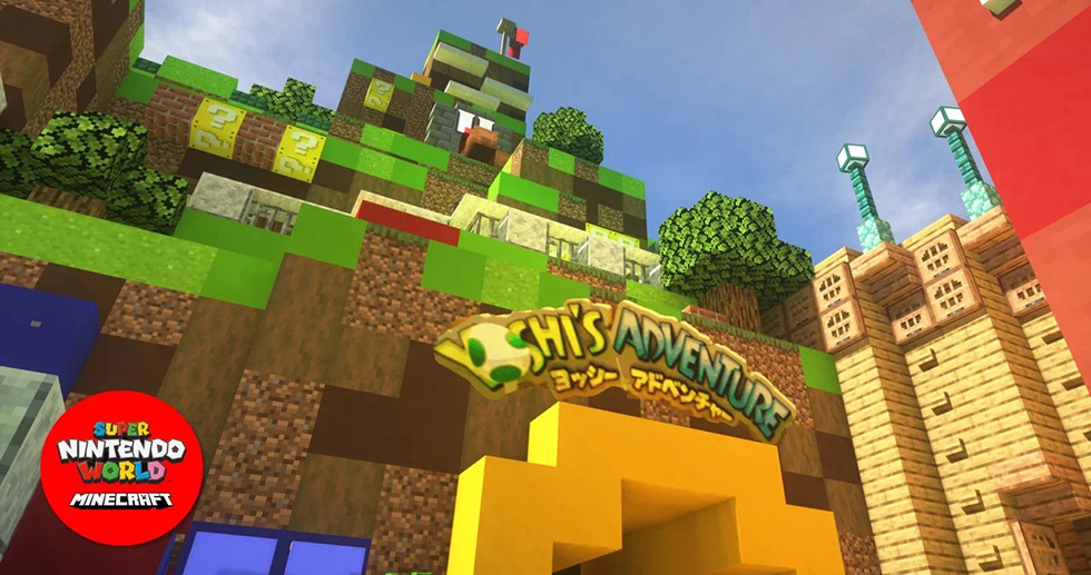 ผู้เล่น Minecraft จำลองสวนสนุก Super Nintendo World ขึ้นมาในเกม ในระหว่างที่รอของจริงเปิด 2 super nintendo world minecraft 2
