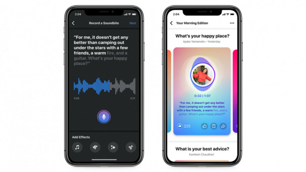 Soundbites Audio Creation Tool and Listening Side by Side