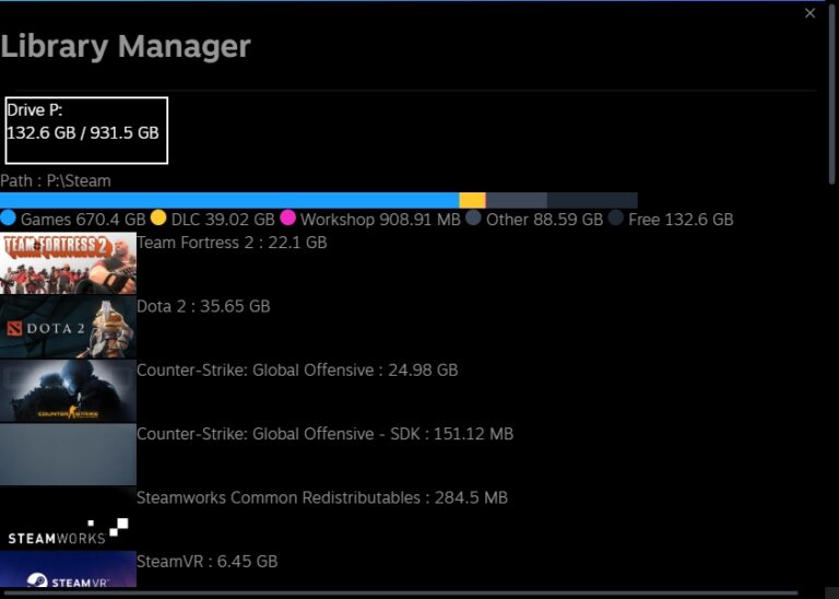 Steam เตรียมอัปเดต Library Manager ฟีเจอร์ที่จะโชว์การใช้พื้นที่ตั้งแต่ขนาดไฟล์เกม DLC ไปจนถึง Workshop ต่าง ๆ 20 Steam เตรียมอัปเดต Library Manager ฟีเจอร์ที่จะโชว์การใช้พื้นที่ตั้งแต่ขนาดไฟล์เกม DLC ไปจนถึง Workshop ต่าง ๆ