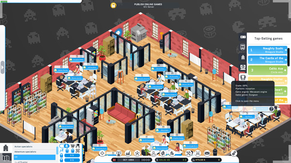 9 เกมแนวสร้างบริษัทเกมในฝันของตัวเอง 3 City Game Studio