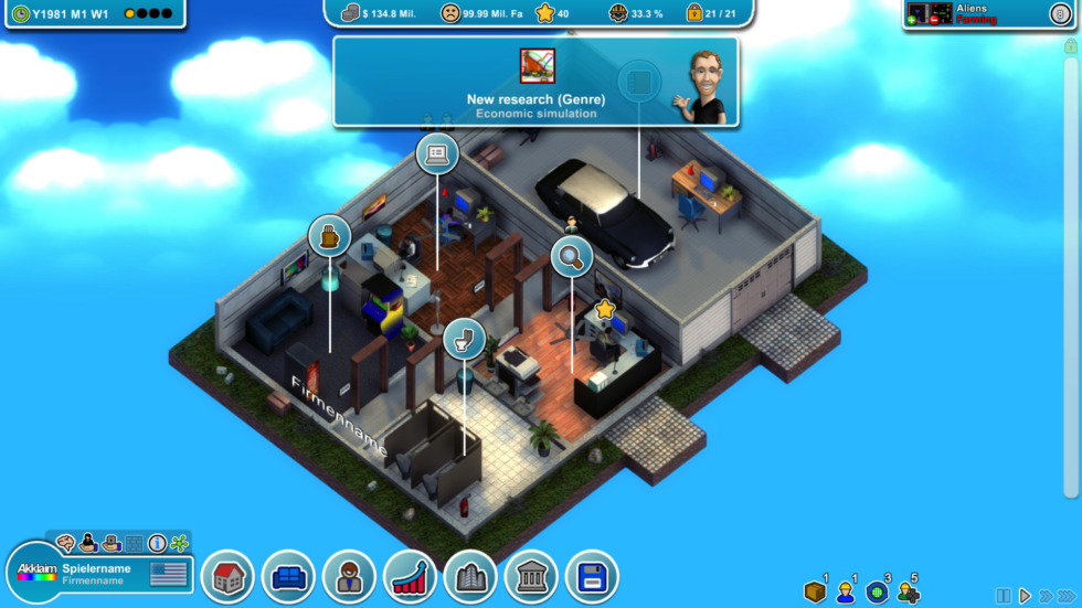 9 เกมแนวสร้างบริษัทเกมในฝันของตัวเอง 2 Mad Games Tycoon