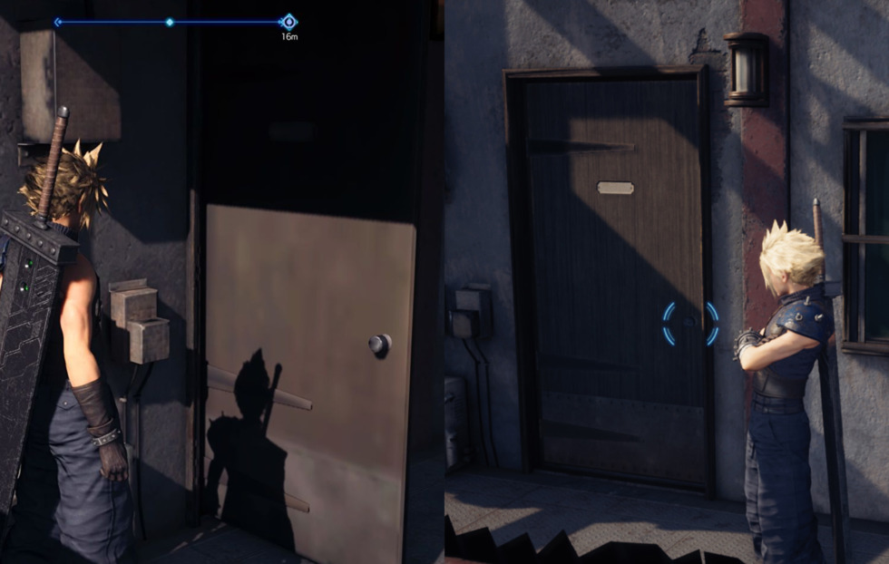 final fantasy vii remake intergrade door