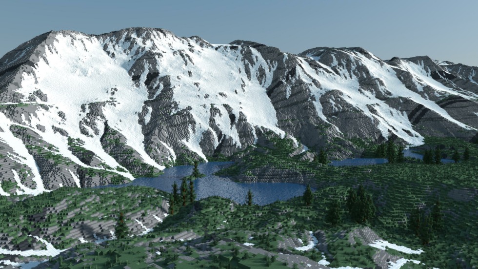 นี่ไม่ใช่ภาพถ่ายจริง แต่เป็นสถานที่สมมุติ ถูกสร้างขึ้นใน Minecraft เป็นเวลา 4 เดือนเต็ม 3 Minecraft 2