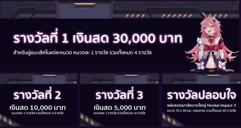 Honkai x Genshin Creative Contest ขยายเวลาส่งผลงานโค้งสุดท้าย! รางวัลรวมกว่า 200,000 บาท พลาดแล้วพลาดเลย 2 Screenshot 105