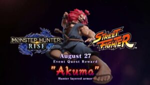 Capcom เตรียมจัดอีเวนต์พิเศษ นำ Akuma จาก Street Fighter มาบุกโลก Monster Hunter Rise ที่ 27 ส.ค. นี้