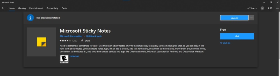 รวม 7 แอปพลิเคชันบน Microsoft Store ที่โหลดติดเครื่องไว้ ไม่มีผิดหวัง 7 Sticky Note