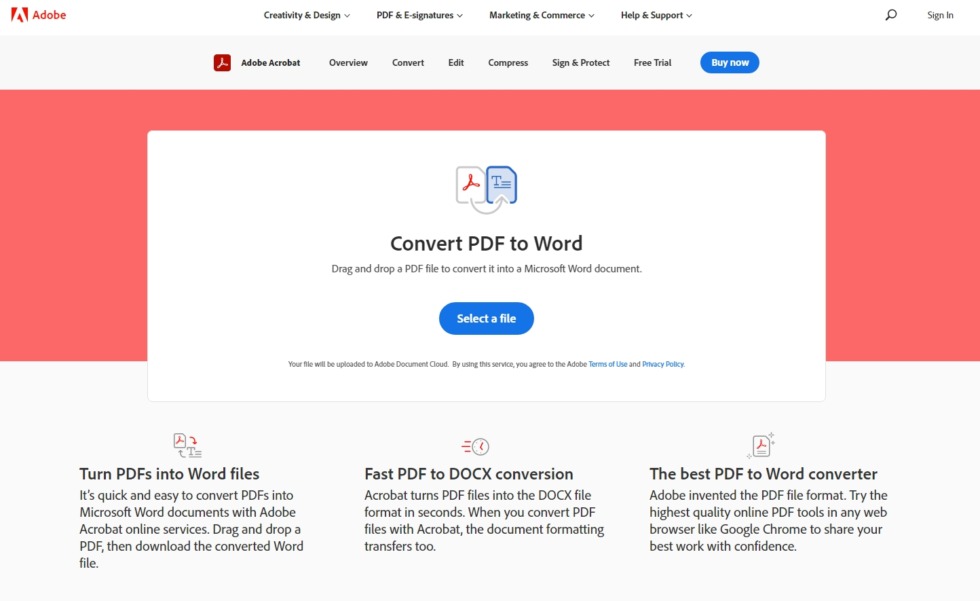 รวม 7 เว็บแปลงไฟล์ PDF ทำได้ง่ายๆ ไม่ต้องลงโปรแกรมเพิ่มเติม 8 Adobe