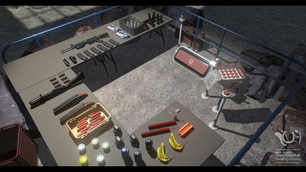 7 เกมยิงเน้นระบบแต่งอาวุธ สำหรับคนรักปืน 3 Hot Dogs Horse Shoes and Hand Grenades