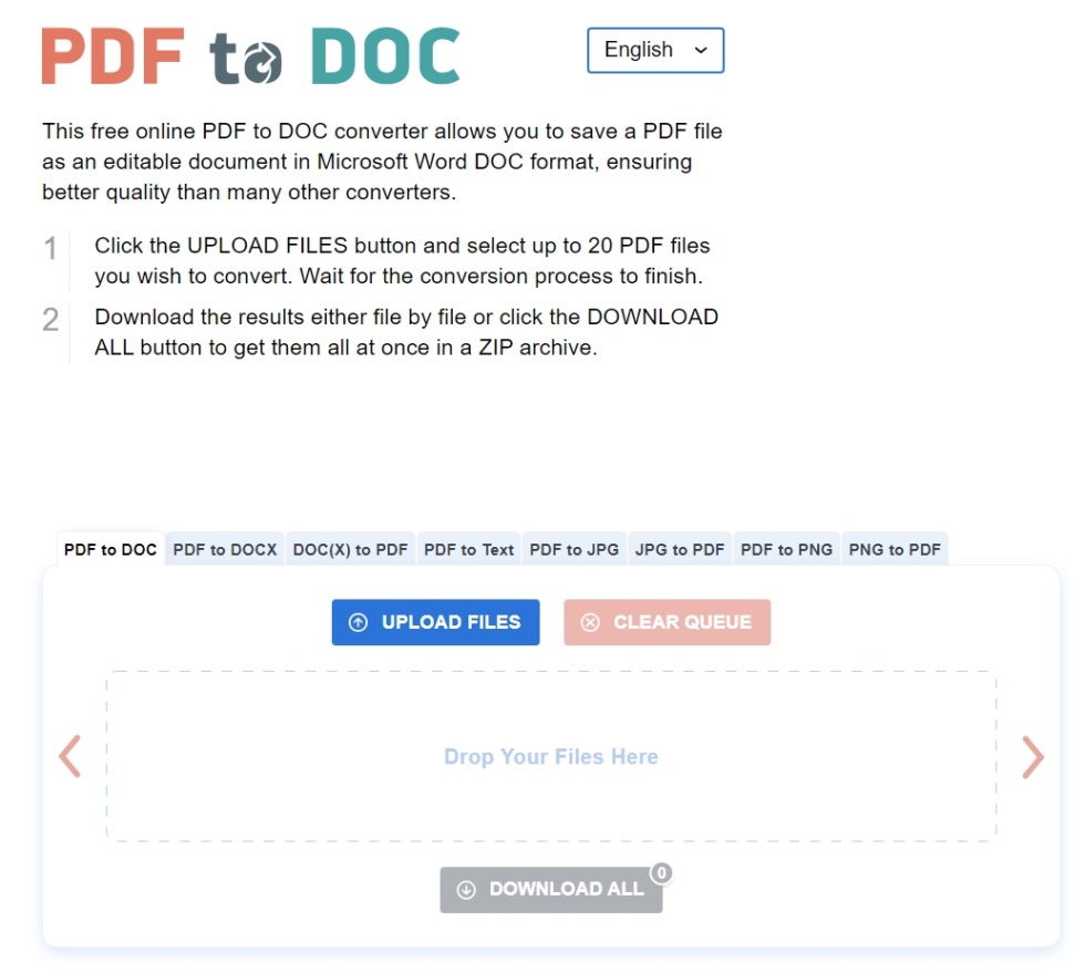 รวม 7 เว็บแปลงไฟล์ PDF ทำได้ง่ายๆ ไม่ต้องลงโปรแกรมเพิ่มเติม 6 PDF toDOCS