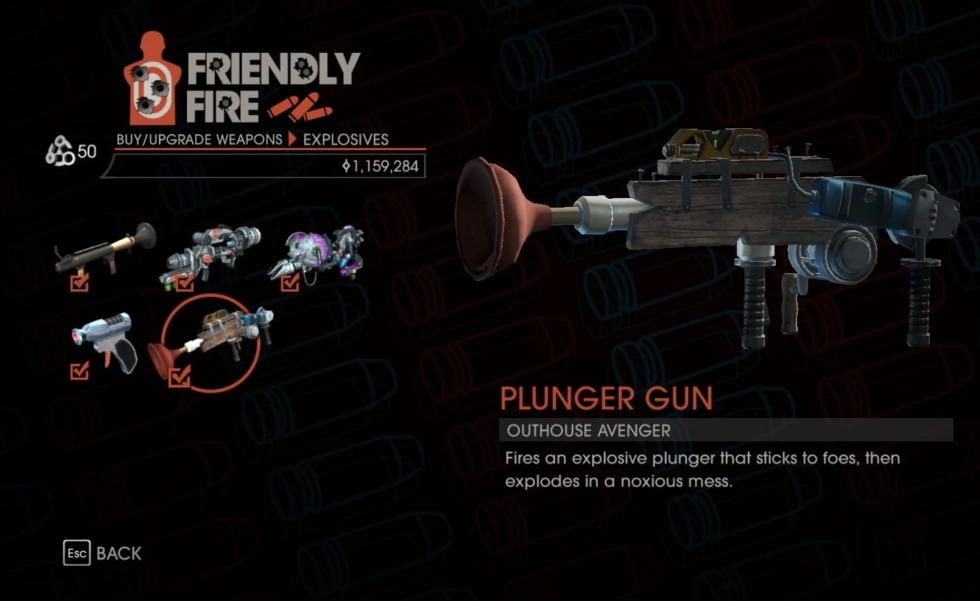 รวมอาวุธสุดบ้าบอของ Saints Row ที่ช่วยให้การเล่นสนุกสนานขึ้น 5 Plunger Gun