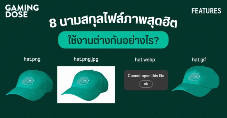 รู้จักกับ 8 นามสกุลไฟล์ภาพสุดฮิต ใช้งานต่างกันอย่างไร