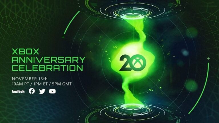 Microsoft จะจัดงานแสดงเพื่อเฉลิมฉลอง 20 ปีของ Xbox ในวันที่ 15 พฤศจิกายนนี้