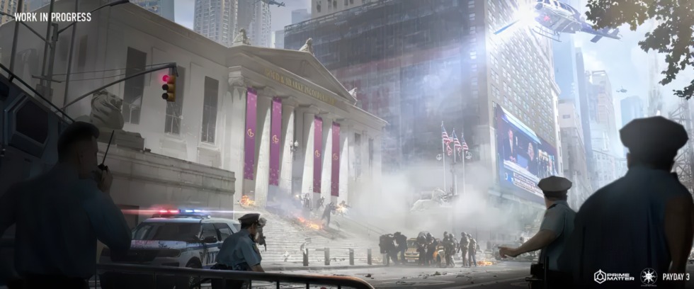 ภาพชุดใหม่จาก Payday 3 เผยโฉมเหล่าตัวละครหลักที่อยู่ด้วยกันแบบพร้อมหน้า 7 payday 3 concept 2
