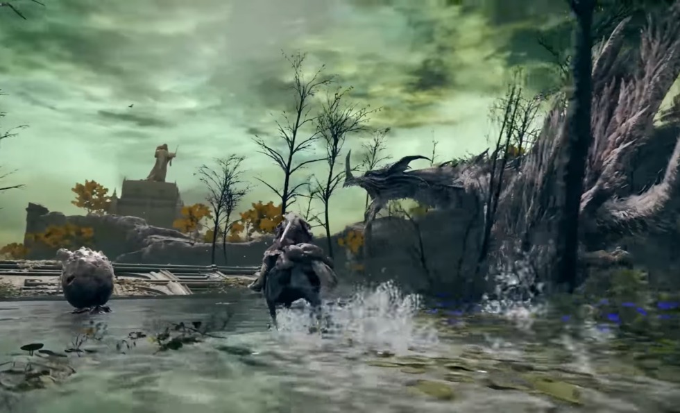 10 ข้อสังเกตที่น่าสนใจ จาก Gameplay โฉมแรกของ Elden Ring 3 elden ring dragon