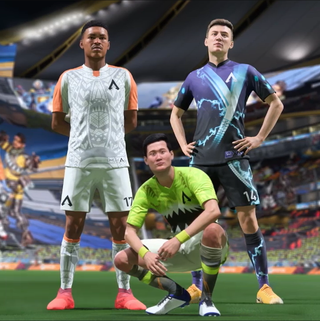 FIFA 22 จับมือ Apex Legends เพิ่มเสื้อนักเตะลาย Wraith, Gibraltar และ Octane 2 Fifa Apex Legends