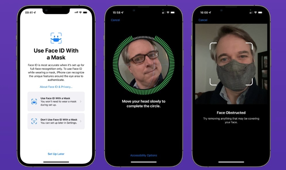 iOS เวอร์ชัน 15.4 เตรียมปล่อยอัปเดตสัปดาห์หน้า พร้อมฟีเจอร์สแกน Face ID ในขณะสวมหน้ากากได้แล้ว 2 Ios