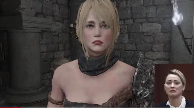 เกมเมอร์แสบจัด สร้างตัวละครล้อเลียนใบหน้า Amber Heard ระหว่างอยู่ชั้นศาลในเกม Elden Ring
