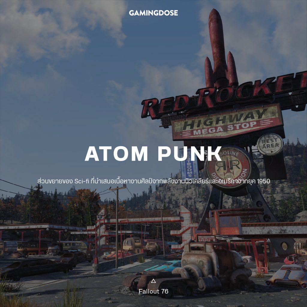 30 เซ็ตติ้งและธีมยอดนิยมในวิดีโอเกมส์ 25 Atom Punk Game
