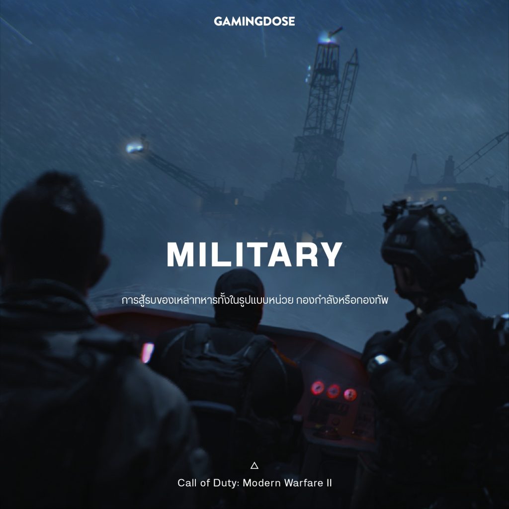 30 เซ็ตติ้งและธีมยอดนิยมในวิดีโอเกมส์ 6 Military Game