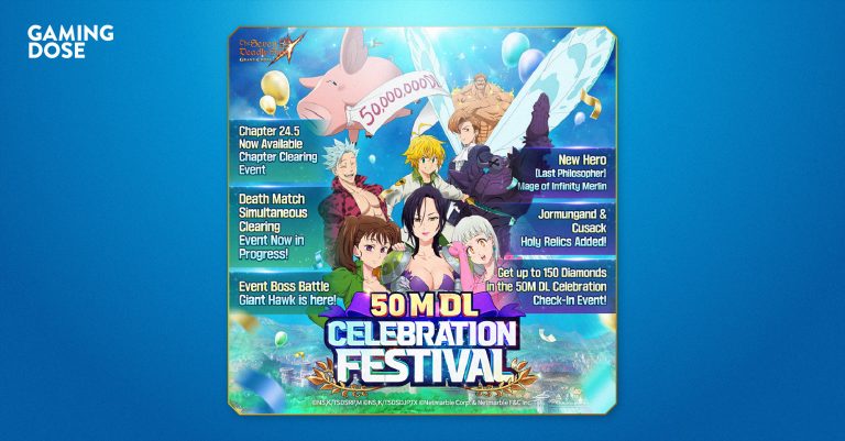 The Seven Deadly Sins: Grand Cross มอบความสนุกสุดพิเศษ จัดเฟสติวัลฉลอง 50 ล้านดาวน์โหลด !