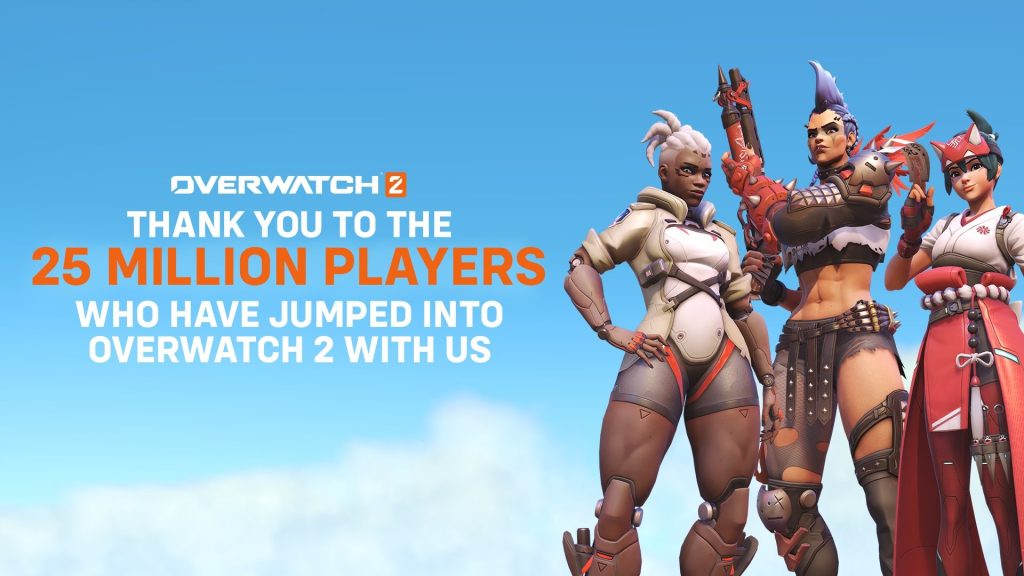 Overwatch 2 มีจำนวนผู้เล่นทะลุ 25 ล้านคนใน 10 วันแรกที่เปิดบริการ