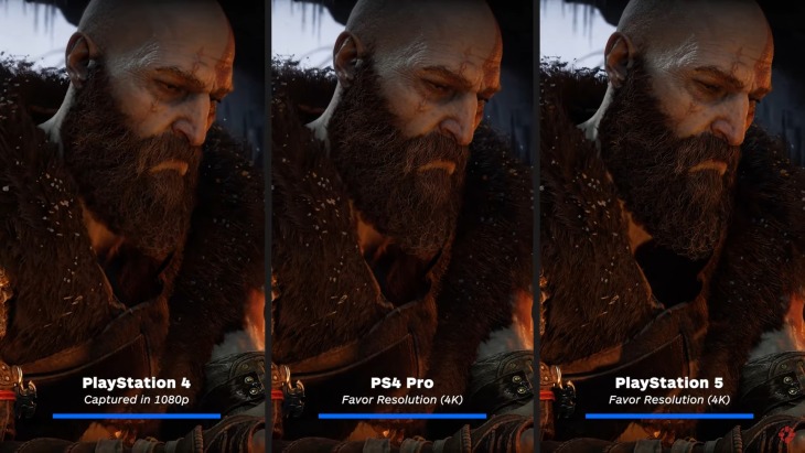 เผยวิดีโอ God of War Ragnarok ในช่วงต้นเกม เทียบกราฟิกระหว่าง PS4, PS4 Pro และ PS5