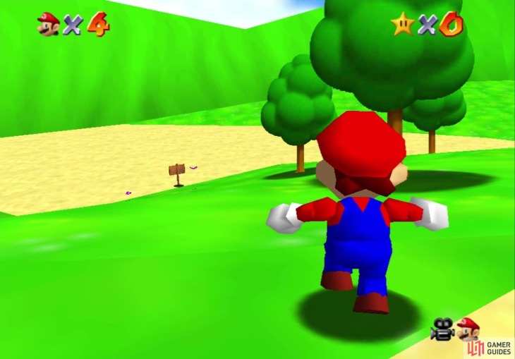 มุมกล้องโดนบัง ปัญหาพื้นฐานในเกมที่ผ่านมาหลายปีก็ยังหาทางแก้ไม่ได้ 3 Mario 64
