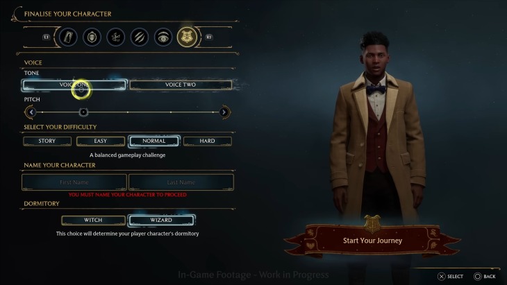 Hogwarts Legacy Character Creation