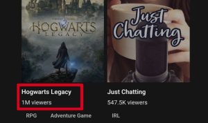 ตอกย้ำความปัง ! ล่าสุด Hogwarts Legacy มียอดผู้ชมพร้อมกันใน Twitch สูงสุดถึง 1 ล้านวิว