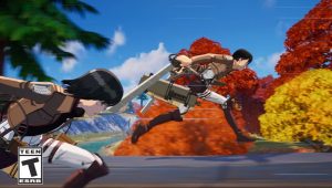 Fortnite เตรียมอัปเดตเพิ่มสกิน Mikasa และ Levi จาก Attack on Titan เข้ามาในเกม 11 เม.ย. นี้