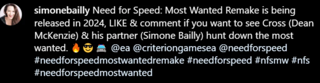 นักพากย์กล่าว Need for Speed: Most Wanted ฉบับ Remake จะเปิดตัวในปี 2024 2 Need for Speed Most Wanted