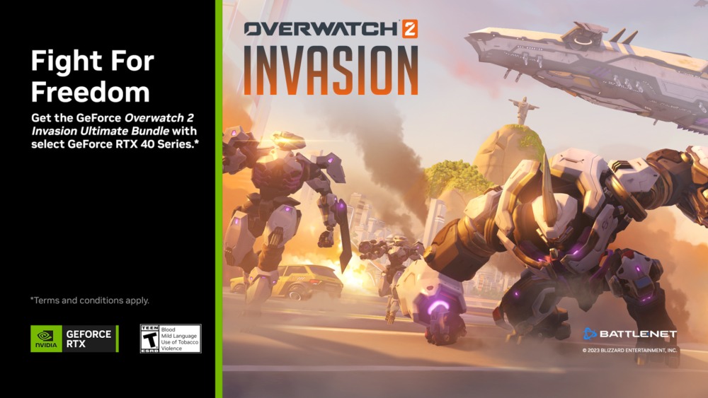 NVIDIA จับมือ Blizzard แจกฟรี Overwatch 2: Invasion Bundle เมื่อซื้อการ์ดจอ RTX 40 รุ่นใดก็ได้ 2 rtx 40 overwatch 2