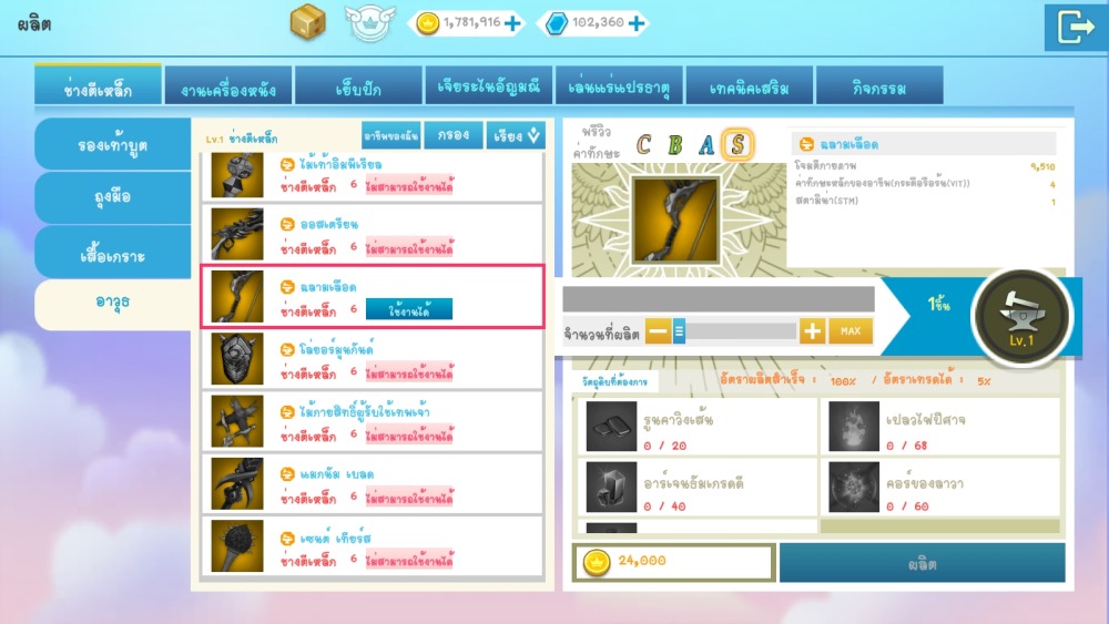 Luna Origin : อัปเดตต่อเนื่อง เอาใจสายฟาร์ม เปิดดันเจี้ยนใหม่ เพิ่มขีดจำกัด Max Lv. 10 Luna Origin 09