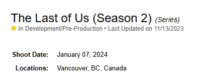 ทีวีซีรีส์ The Last of Us ซีซัน 2 ของ HBO เริ่มถ่ายทำในวันที่ 7 มกราคม 2024 3 The Last of Us 2