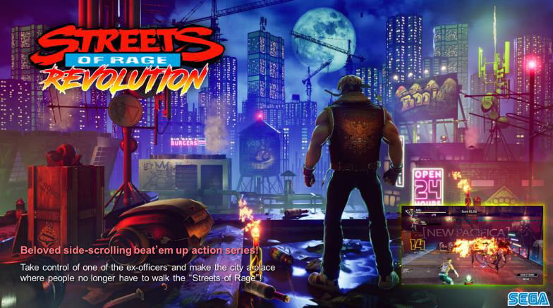 SEGA เผยงานศิลปะเกม Crazy Taxi, Golden Axe, Jet Set Radio, Shinobi และ Streets of Rage ฉบับ Remake 6 Street of Rage Revolution