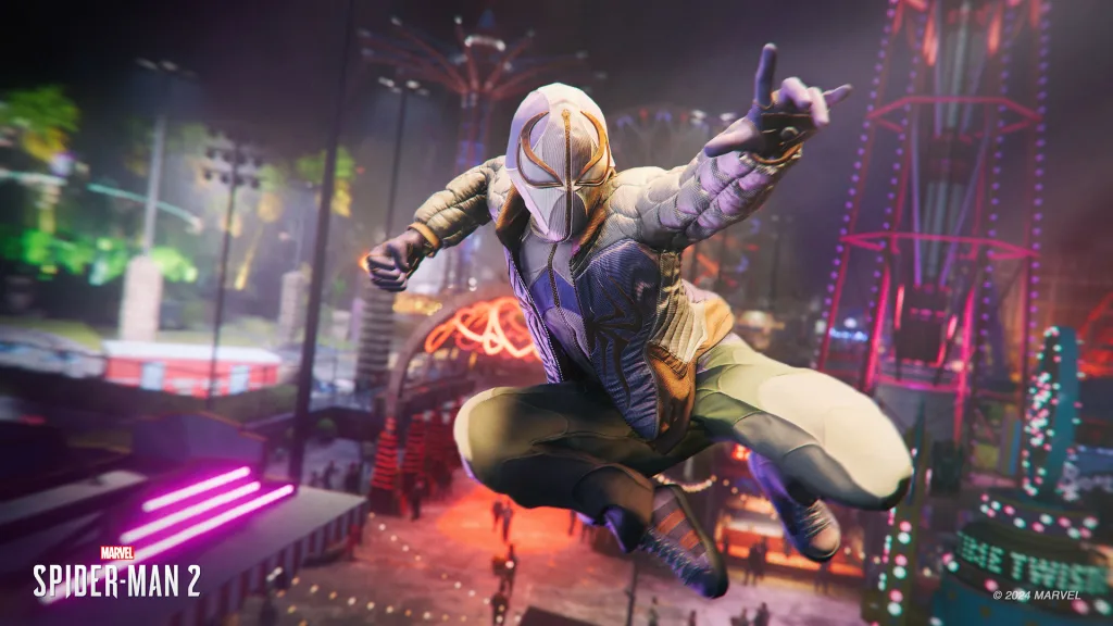 Marvel's Spider-Man 2 เตรียมอัปเดตเพิ่มชุดใหม่ 8 ชุด หนึ่งในนั้นออกแบบโดยนักฟุตบอล วินิซิอุส จูเนียร์ 1 Marvels Spider Man 2 2