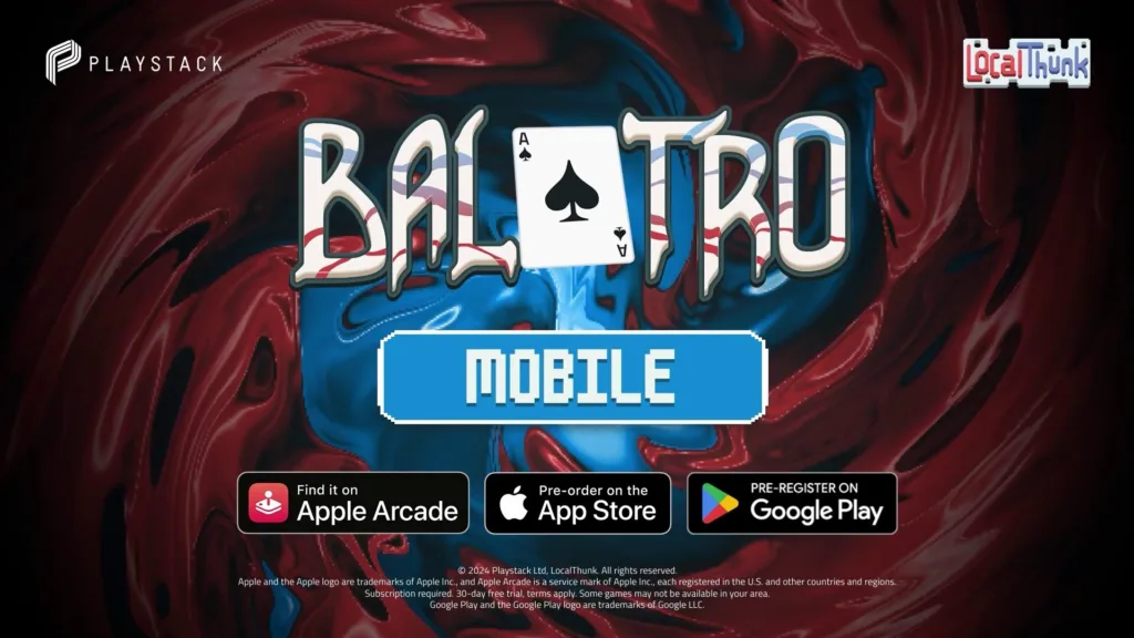 "Balatro" จะวางขายเวอร์ชันมือถือวันที่ 26 ก.ย. นี้ และลง Apple Arcade ด้วยตั้งแต่วันแรก 1 balatro