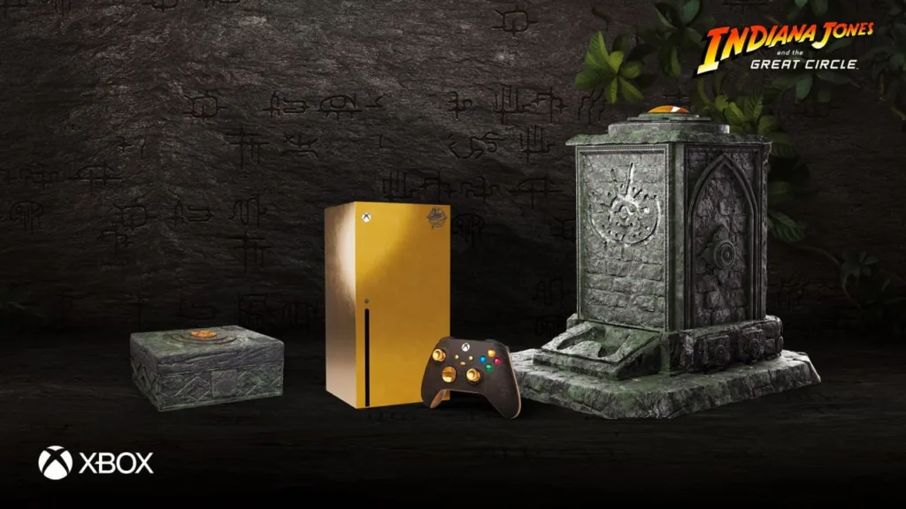 Microsoft เปิดตัว Xbox Series X ลายจากเกม Indiana Jones and the Great Circle 2 Xbox Series X 2