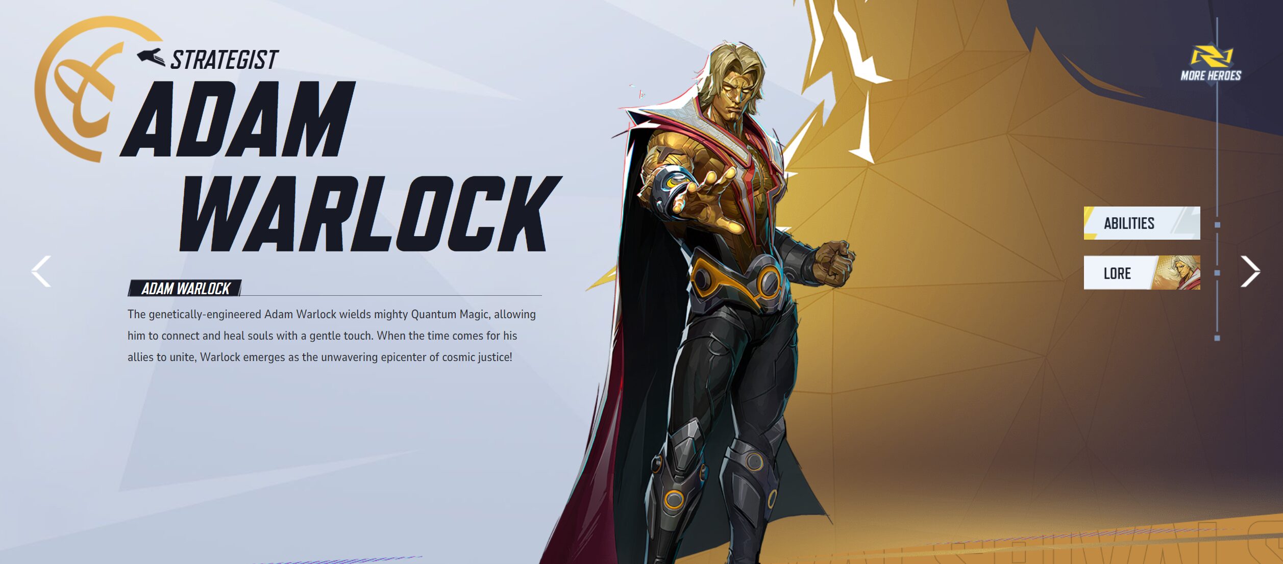 Marvel Rivals สกิลฮีโร่ Adam Warlock แปลไทย 2 Adam Warlock Marvel Rivals