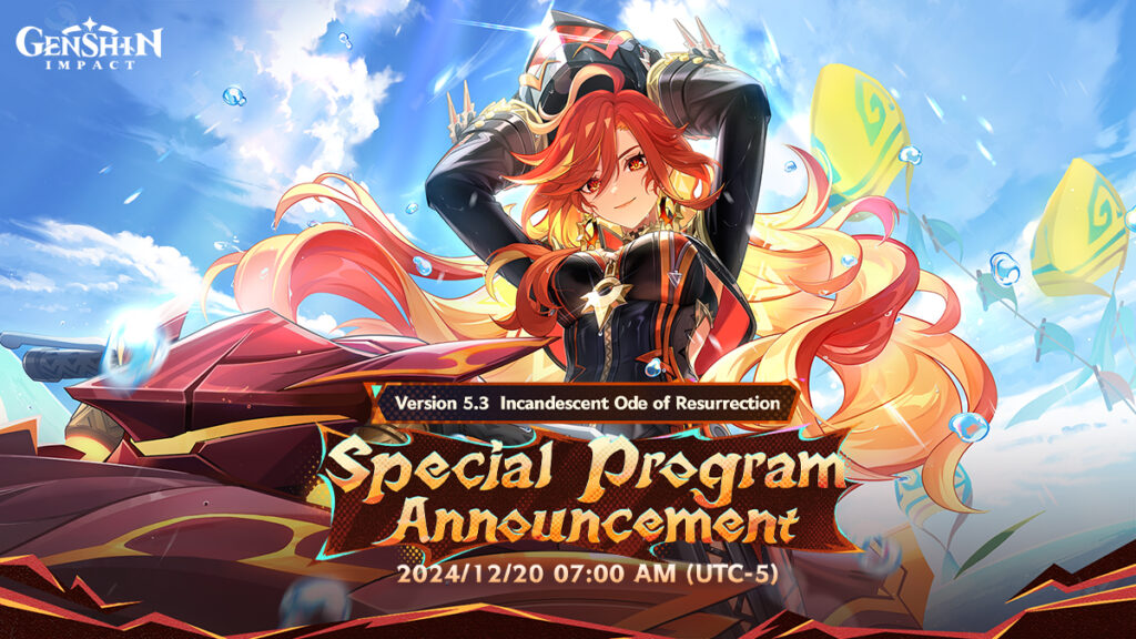 Genshin Impact จะจัดไลฟ์พรีวิวคอนเทนต์เกมเวอร์ชัน 5.3 ในวันที่ 20 ธันวาคม เวลา 19:00 น. 1 Genshin Impact 1