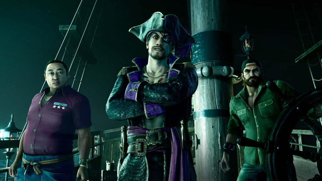โปรดิวเซอร์เผย แม้ Pirate Yakuza in Hawaii เต็มไปด้วยเนื้อหาบ้าบอ แต่ในเนื้อเรื่องจะมีช่วงซีเรียส มากกว่าที่เห็นใน Trailer 2 Like a Dragon Pirate Yakuza in Hawaii