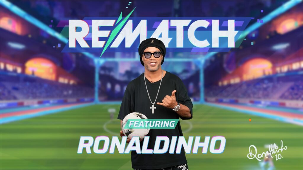Ronaldinho ตำนานลูกหนัง ร่วมเป็น Ambassador ของเกม Rematch แล้ว 1 Rematch Ronaldinho Studio Visit 0 4 screenshot